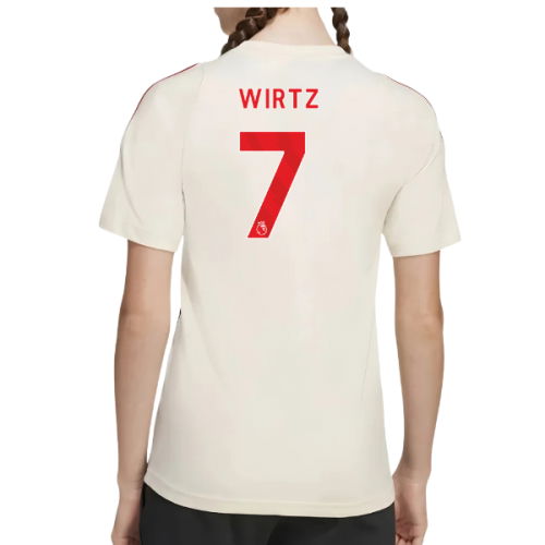 2025-2026 Liverpool Training Tee (White) - Kids (Wirtz 7)