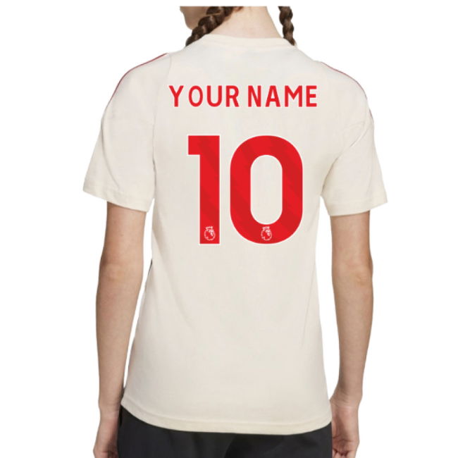 2025-2026 Liverpool Training Tee (White) - Kids (Your Name)