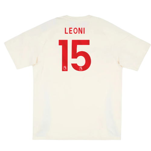 2025-2026 Liverpool Training Tee (White) (Leoni 15)