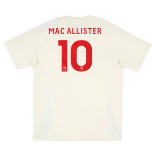 2025-2026 Liverpool Training Tee (White) (Mac Allister 10)