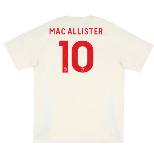 2025-2026 Liverpool Training Tee (White) (Mac Allister 10)