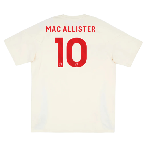 2025-2026 Liverpool Training Tee (White) (Mac Allister 10)