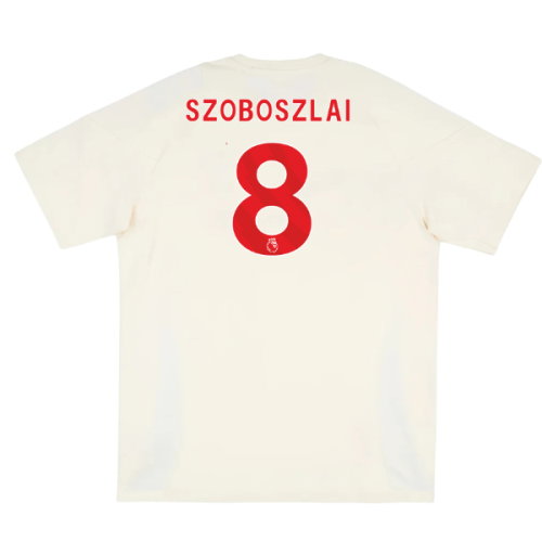 2025-2026 Liverpool Training Tee (White) (Szoboszlai 8)