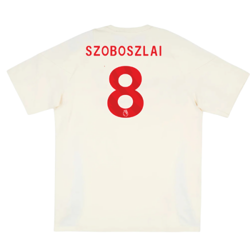 2025-2026 Liverpool Training Tee (White) (Szoboszlai 8)