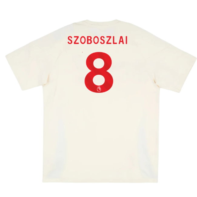 2025-2026 Liverpool Training Tee (White) (Szoboszlai 8)