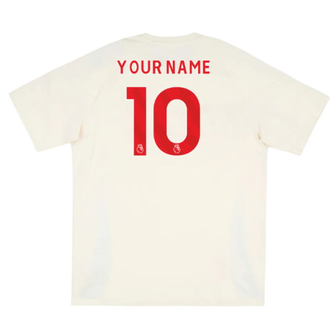 2025-2026 Liverpool Training Tee (White) (Your Name)