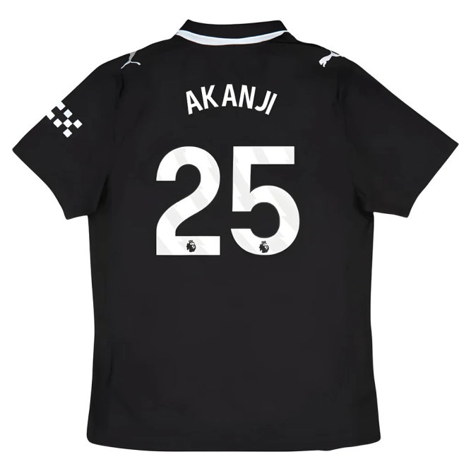 2025-2026 Man City Authentic Away Shirt (Akanji 25)