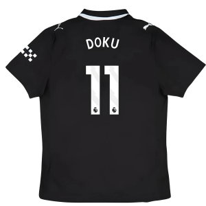 2025-2026 Man City Authentic Away Shirt (Doku 11)