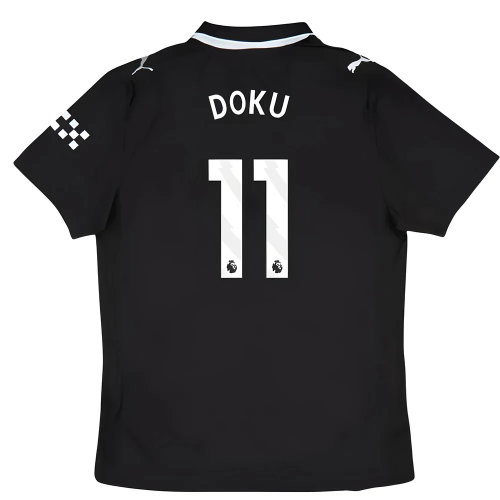 2025-2026 Man City Authentic Away Shirt (Doku 11)