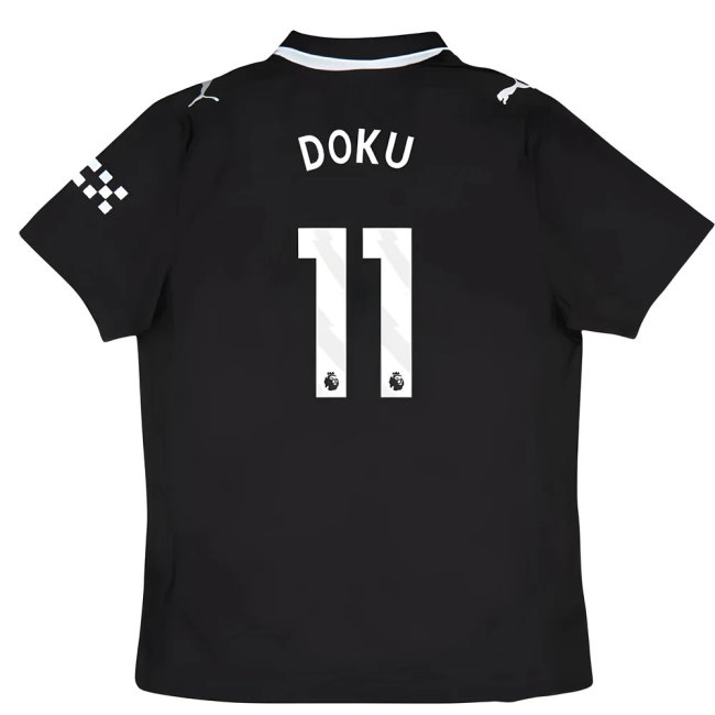 2025-2026 Man City Authentic Away Shirt (Doku 11)