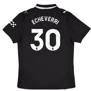 2025-2026 Man City Authentic Away Shirt (Echeverri 30)