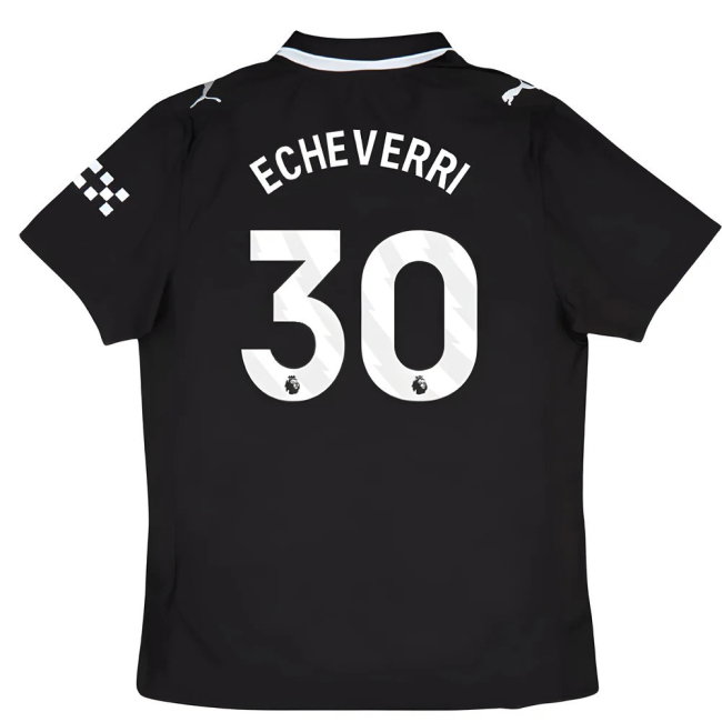 2025-2026 Man City Authentic Away Shirt (Echeverri 30)