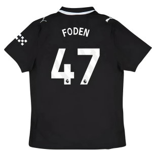 2025-2026 Man City Authentic Away Shirt (Foden 47)