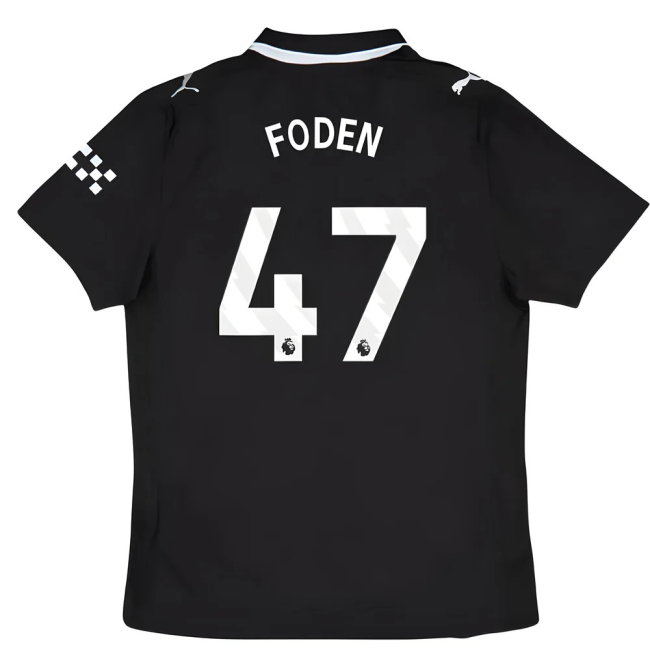 2025-2026 Man City Authentic Away Shirt (Foden 47)