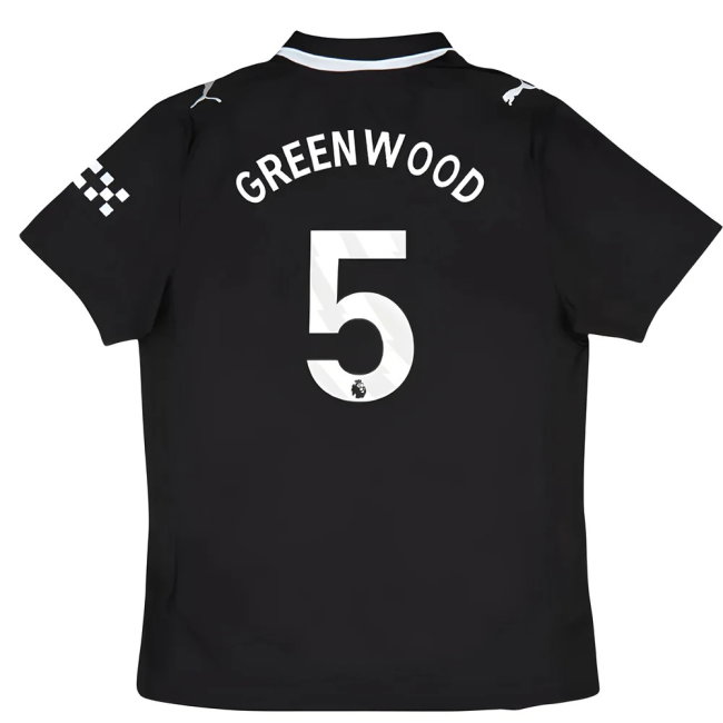 2025-2026 Man City Authentic Away Shirt (Greenwood 5)