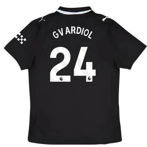 2025-2026 Man City Authentic Away Shirt (Gvardiol 24)