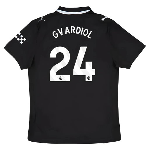 2025-2026 Man City Authentic Away Shirt (Gvardiol 24)