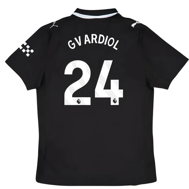 2025-2026 Man City Authentic Away Shirt (Gvardiol 24)