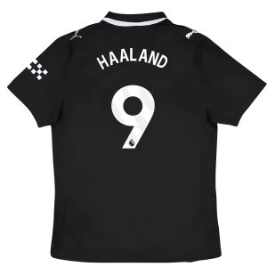 2025-2026 Man City Authentic Away Shirt (Haaland 9)
