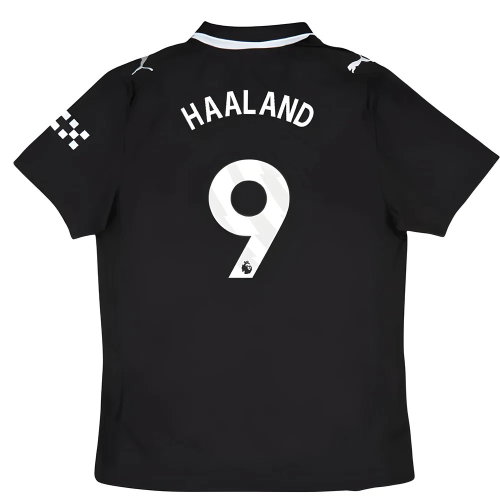2025-2026 Man City Authentic Away Shirt (Haaland 9)