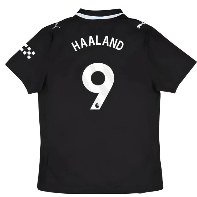 2025-2026 Man City Authentic Away Shirt (Haaland 9)