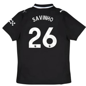 2025-2026 Man City Authentic Away Shirt (Savinho 26)
