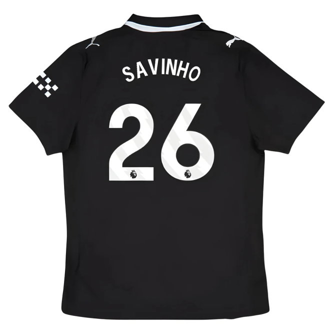 2025-2026 Man City Authentic Away Shirt (Savinho 26)