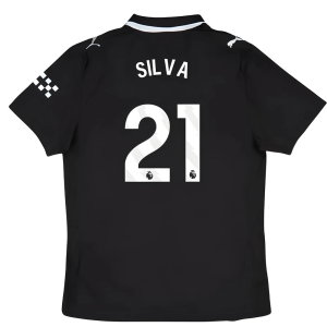 2025-2026 Man City Authentic Away Shirt (Silva 21)