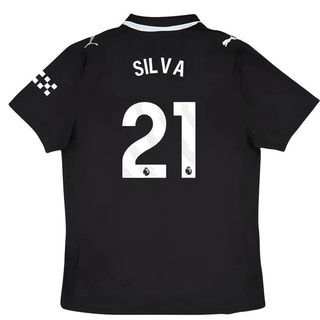 2025-2026 Man City Authentic Away Shirt (Silva 21)