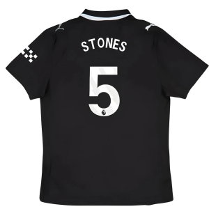 2025-2026 Man City Authentic Away Shirt (Stones 5)