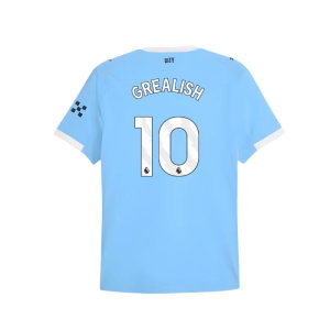 2025-2026 Man City Authentic Home Shirt (Grealish 10)