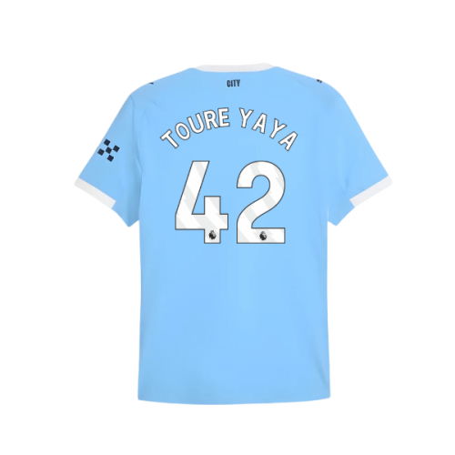 2025-2026 Man City Authentic Home Shirt (Toure Yaya 42)