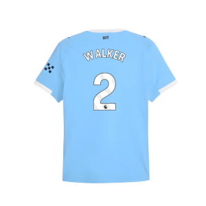 2025-2026 Man City Authentic Home Shirt (Walker 2)