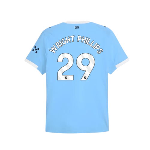 2025-2026 Man City Authentic Home Shirt (Wright Phillips 29)