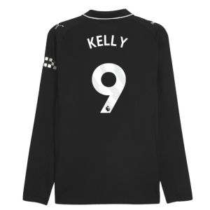 2025-2026 Man City Authentic Long Sleeve Away Shirt (Kelly 9)