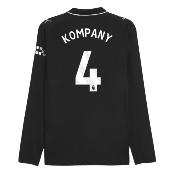 2025-2026 Man City Authentic Long Sleeve Away Shirt (Kompany 4)