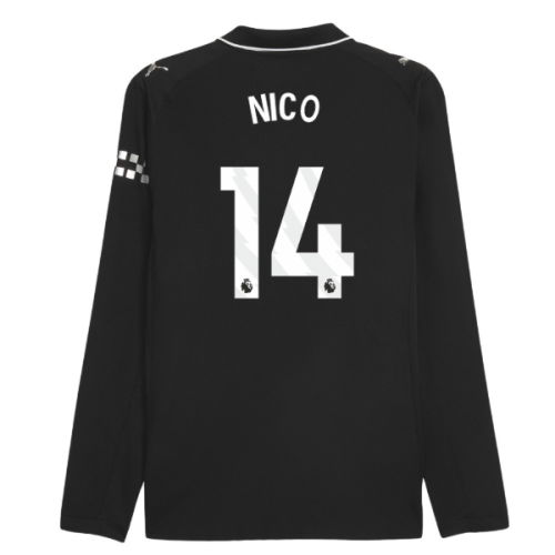 2025-2026 Man City Authentic Long Sleeve Away Shirt (Nico 14)