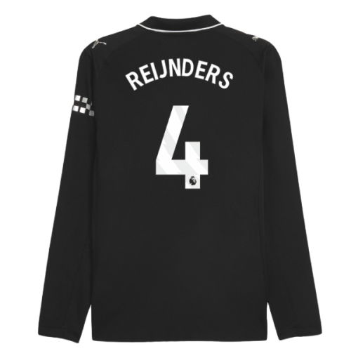 2025-2026 Man City Authentic Long Sleeve Away Shirt (Reijnders 4)