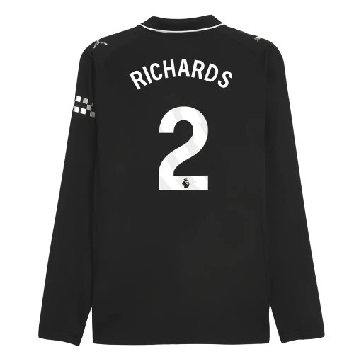 2025-2026 Man City Authentic Long Sleeve Away Shirt (Richards 2)