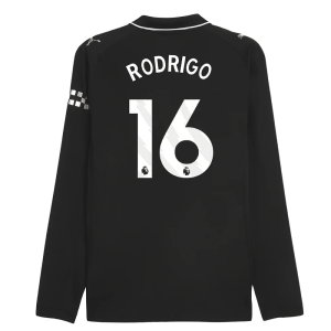 2025-2026 Man City Authentic Long Sleeve Away Shirt (Rodrigo 16)