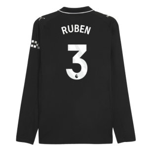 2025-2026 Man City Authentic Long Sleeve Away Shirt (Ruben 3)