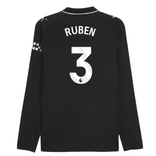 2025-2026 Man City Authentic Long Sleeve Away Shirt (Ruben 3)