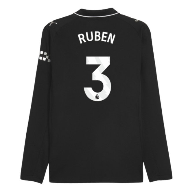 2025-2026 Man City Authentic Long Sleeve Away Shirt (Ruben 3)