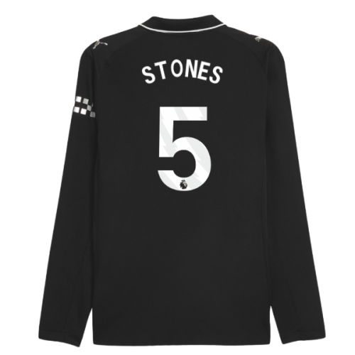 2025-2026 Man City Authentic Long Sleeve Away Shirt (Stones 5)