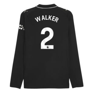 2025-2026 Man City Authentic Long Sleeve Away Shirt (Walker 2)