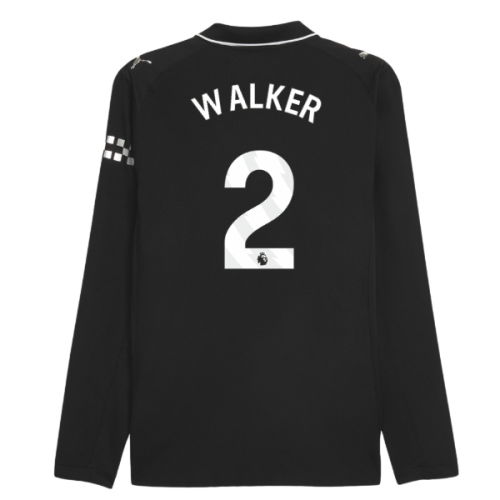 2025-2026 Man City Authentic Long Sleeve Away Shirt (Walker 2)