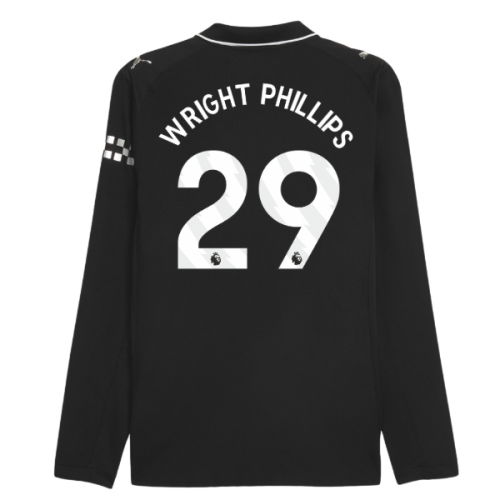 2025-2026 Man City Authentic Long Sleeve Away Shirt (Wright Phillips 29)