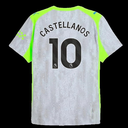2025-2026 Man City Authentic Third Shirt (Castellanos 10)