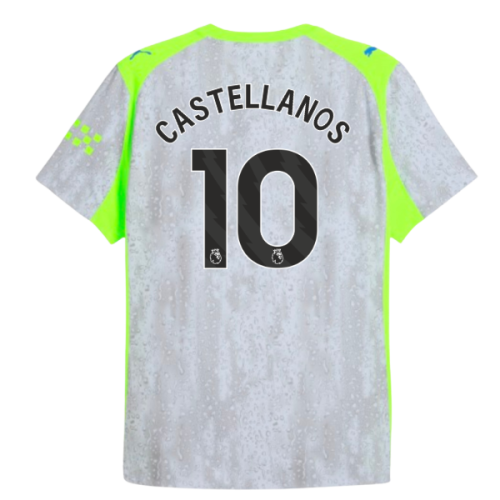 2025-2026 Man City Authentic Third Shirt (Castellanos 10)