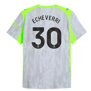2025-2026 Man City Authentic Third Shirt (Echeverri 30)